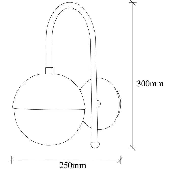 Opviq Karsor - 3301 Lámpara de pared Vintage